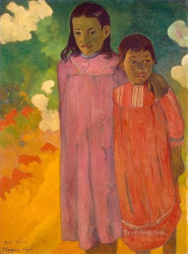  paul - Piti Teina Two Sisters Post Impressionism Primitivism Paul Gauguin